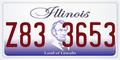 IL license plate Z833653
