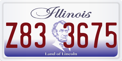 IL license plate Z833675