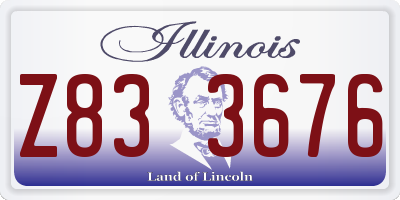 IL license plate Z833676