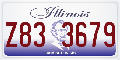 IL license plate Z833679