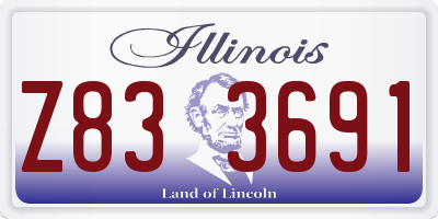 IL license plate Z833691
