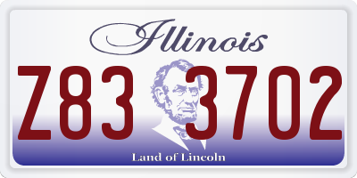 IL license plate Z833702