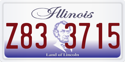 IL license plate Z833715