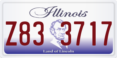 IL license plate Z833717