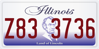 IL license plate Z833736