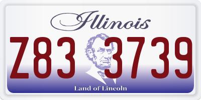 IL license plate Z833739