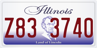 IL license plate Z833740