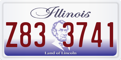 IL license plate Z833741