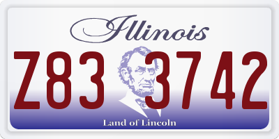 IL license plate Z833742
