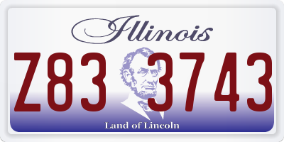 IL license plate Z833743