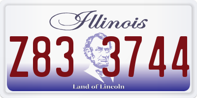 IL license plate Z833744
