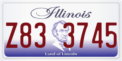 IL license plate Z833745