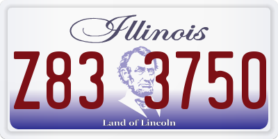 IL license plate Z833750