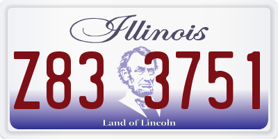IL license plate Z833751