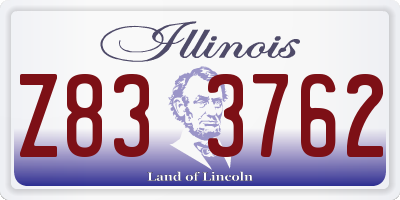 IL license plate Z833762