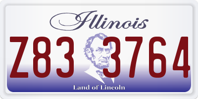 IL license plate Z833764