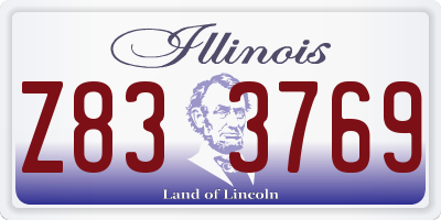IL license plate Z833769