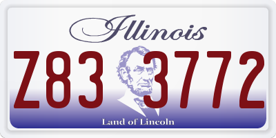 IL license plate Z833772