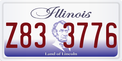 IL license plate Z833776