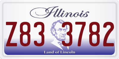 IL license plate Z833782