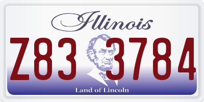 IL license plate Z833784