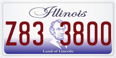 IL license plate Z833800