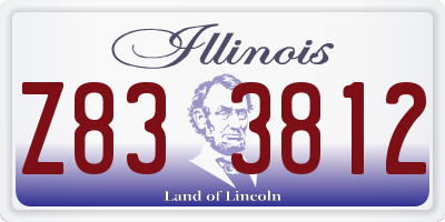 IL license plate Z833812