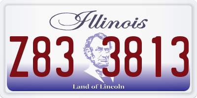 IL license plate Z833813