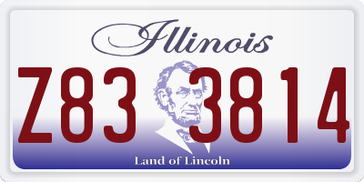 IL license plate Z833814