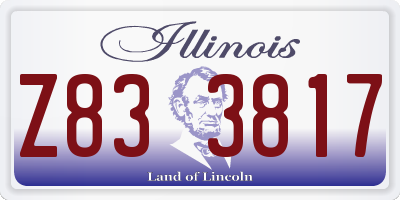 IL license plate Z833817