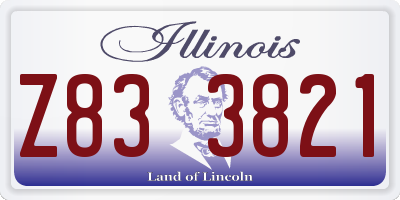 IL license plate Z833821