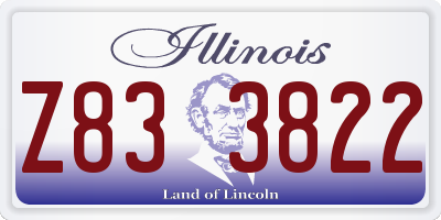 IL license plate Z833822