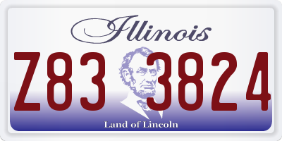 IL license plate Z833824