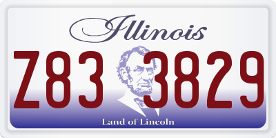 IL license plate Z833829