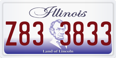 IL license plate Z833833