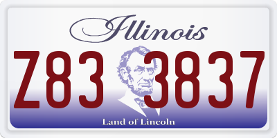 IL license plate Z833837