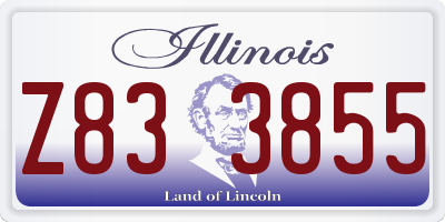 IL license plate Z833855