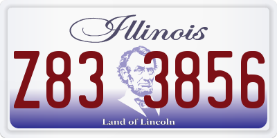 IL license plate Z833856