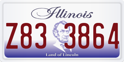 IL license plate Z833864