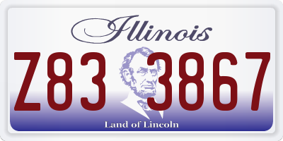 IL license plate Z833867