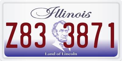 IL license plate Z833871