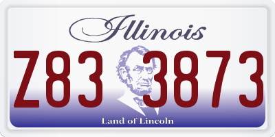 IL license plate Z833873