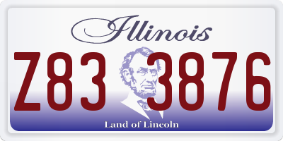 IL license plate Z833876