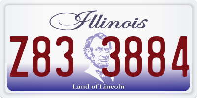 IL license plate Z833884