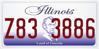 IL license plate Z833886