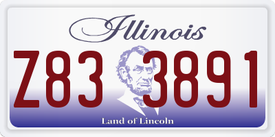 IL license plate Z833891