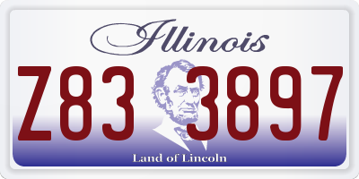 IL license plate Z833897