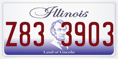 IL license plate Z833903