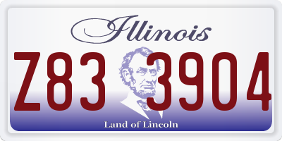 IL license plate Z833904