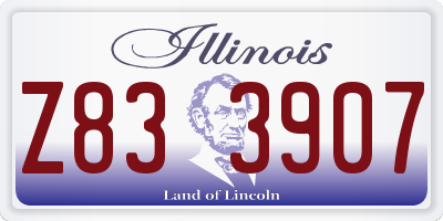 IL license plate Z833907